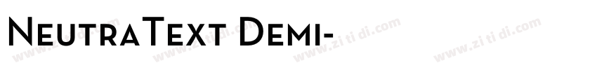 NeutraText Demi字体转换